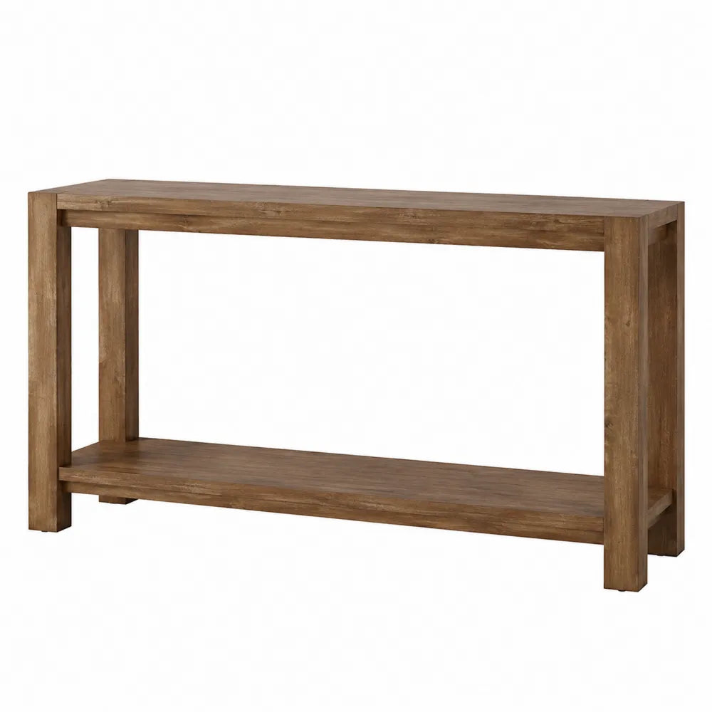 Console en bois d'acacia marron 120x30x75 cm