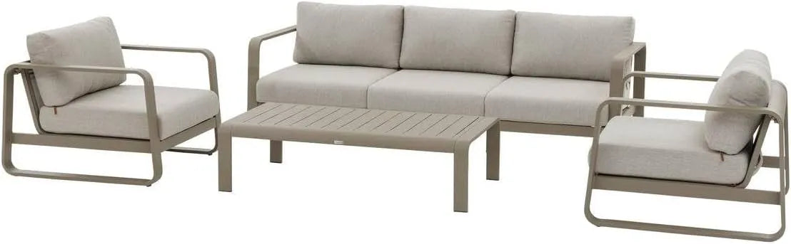 Salon de jardin et ensemble lounge: en aluminium, 5 Places