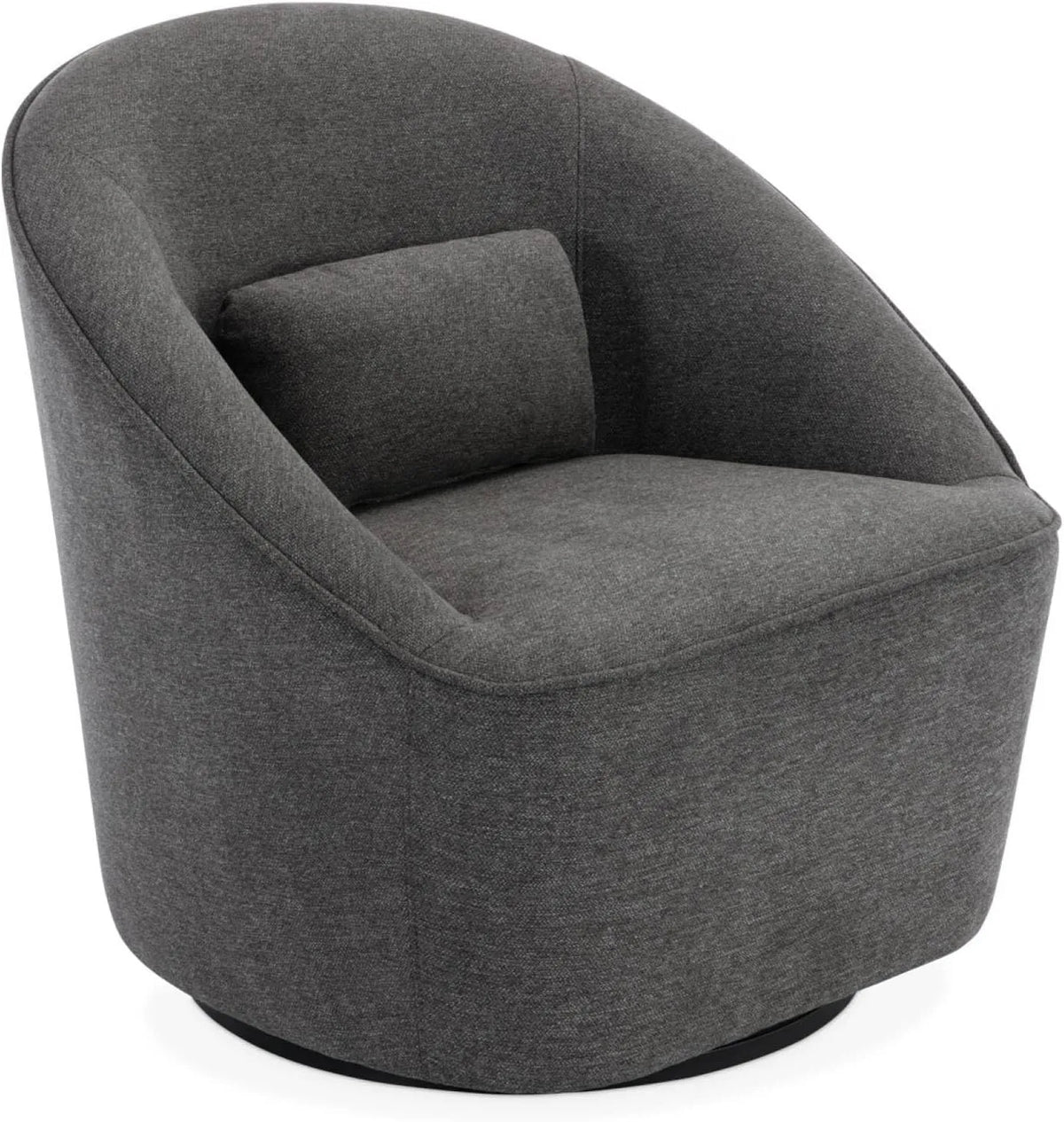 sweeek: P 73, revêtement en tissu, pivotant, avec coussins, gris