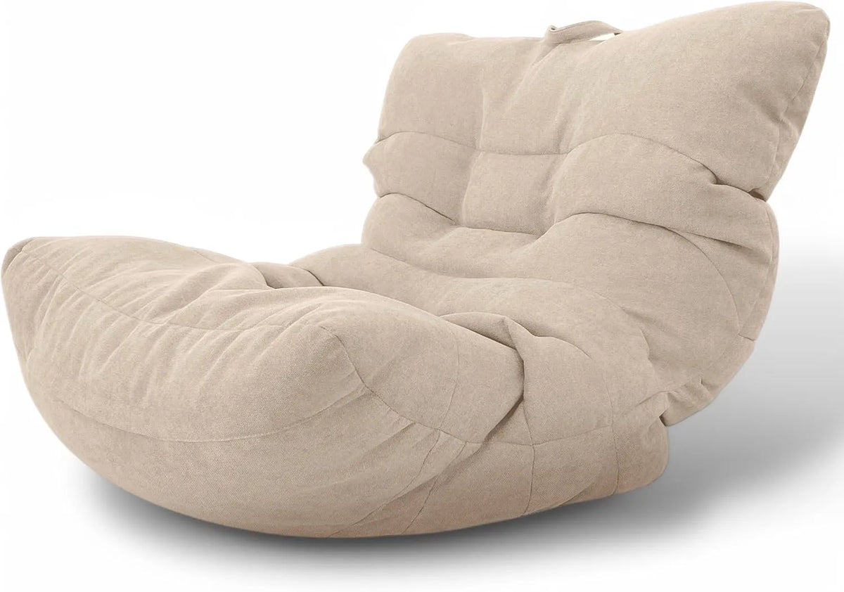 Aiire Fauteuil et chaise rembourrée Pouf Salon Moderne: avec coussins, beige