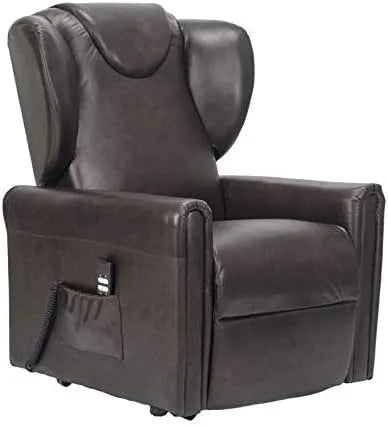 ITALIA Barbara 2 Moteurs Cuir Fauteuil et chaise rembourrée Electrique releveur système de – en cuir, marron