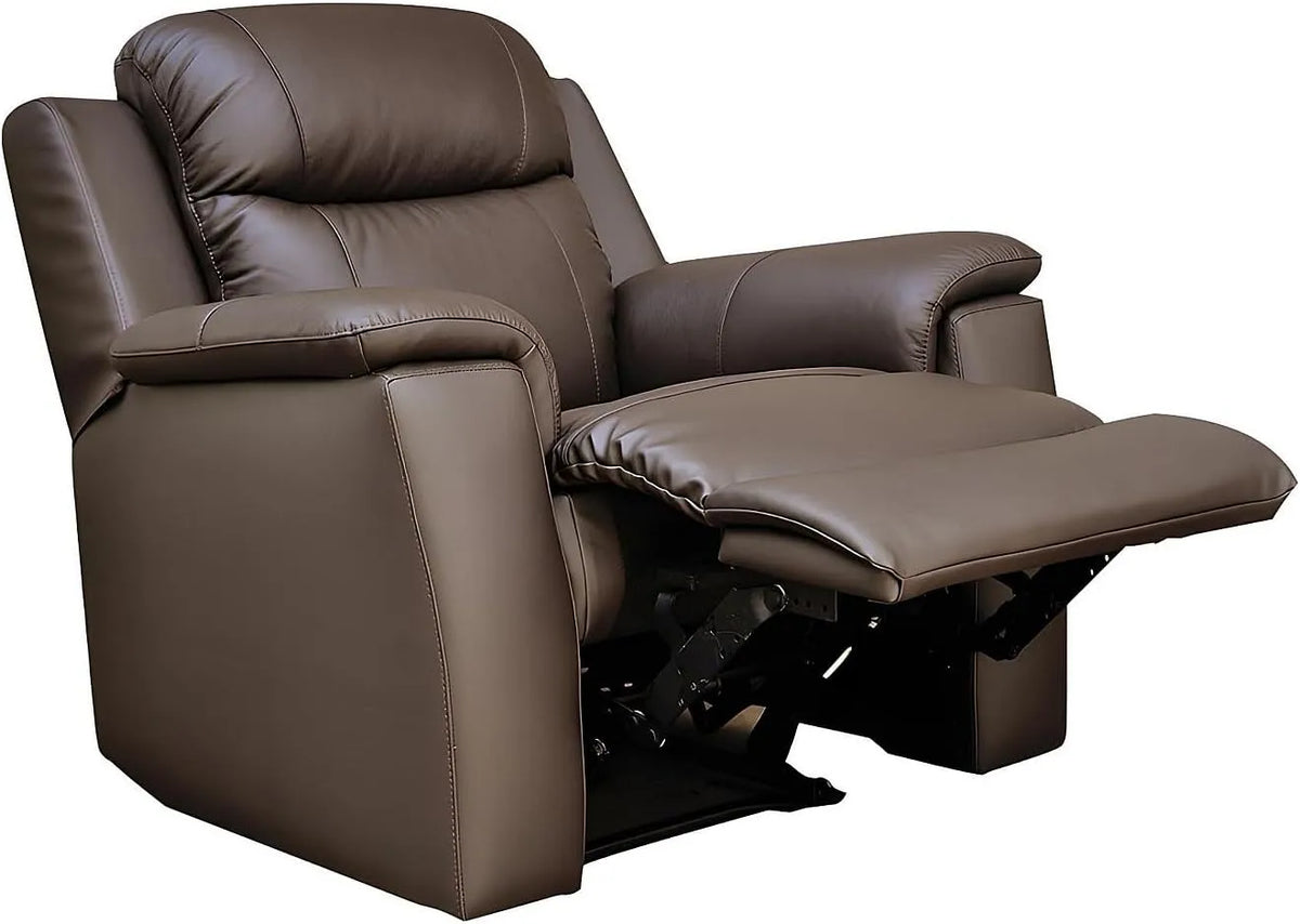 Fauteuil relax et fauteuil inclinable – Marron, en cuir