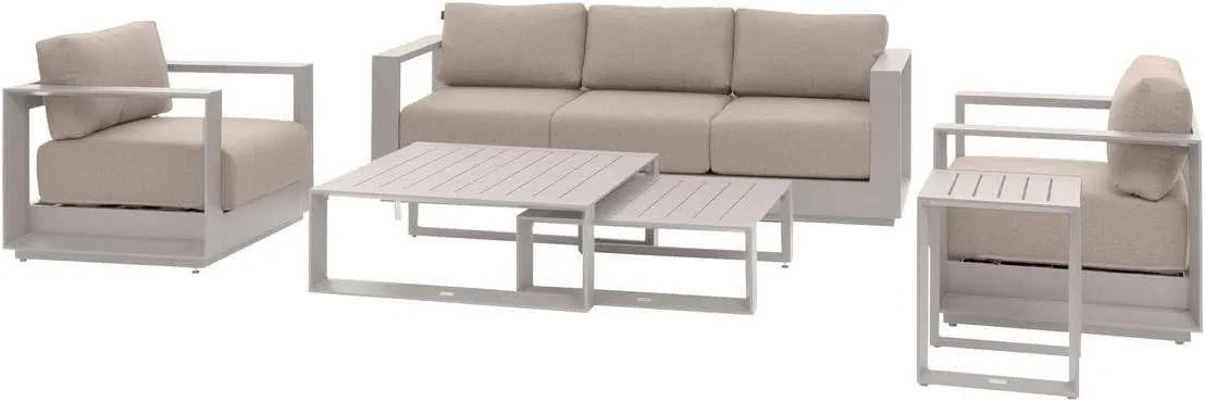Salon de jardin et ensemble lounge: avec coussins, 5 Places