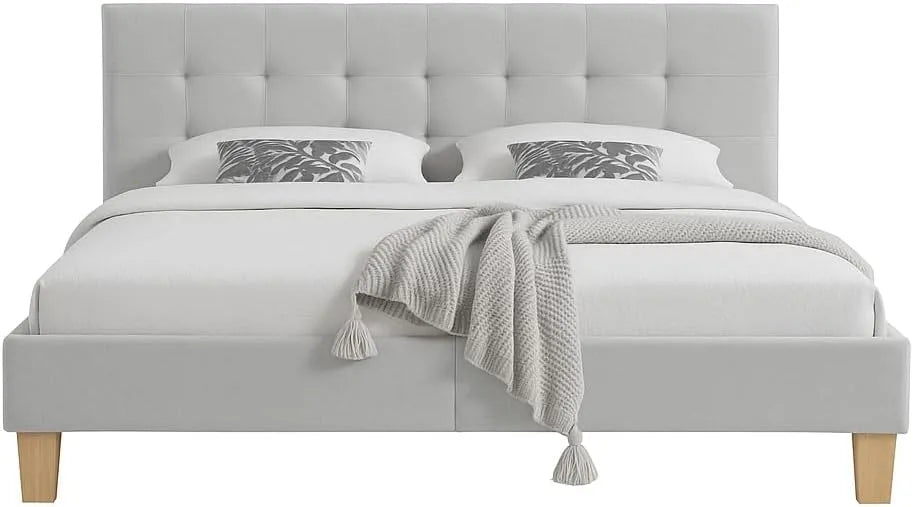 King of Dreams Frederic: PVC, 120 × 190, 10 cm, gris, revêtement en tissu