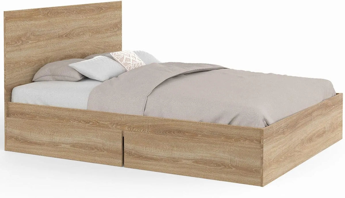 IDMarket — avec tiroirs, avec roulettes, 4 tiroirs, 140 × 190 cm