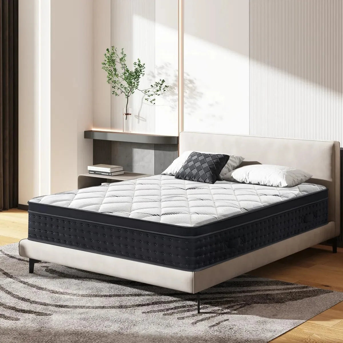 Matelas — respirant, rembourrage en mousse, 160 × 200, 160 × 200 × 22cm, 22 cm