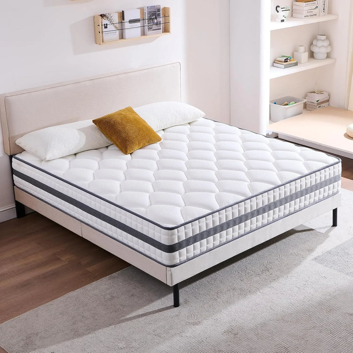 Matelas — respirant, rembourrage en mousse, 120 × 190 × 20 cm