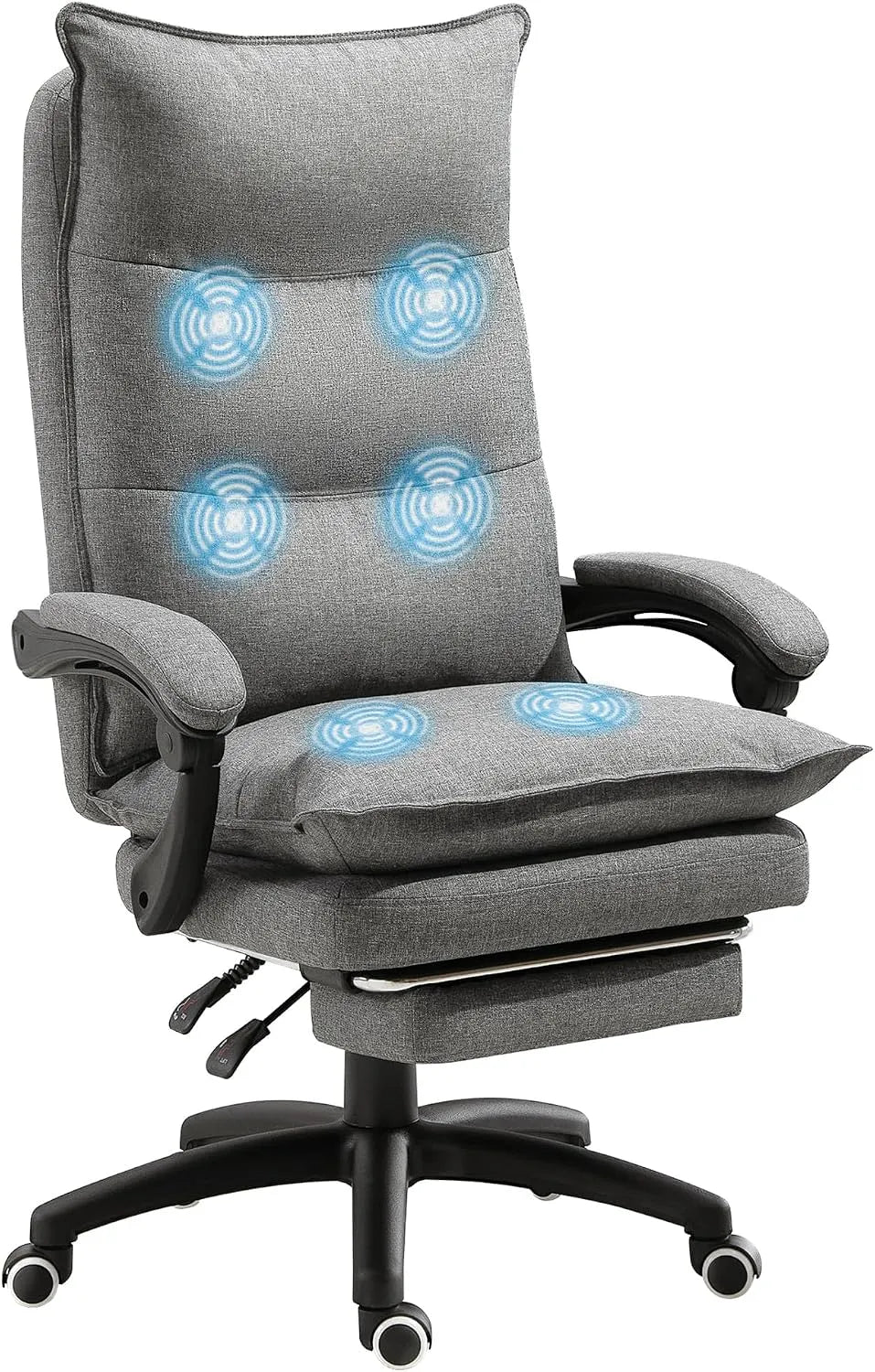 Bureau et table informatique: pivotant, avec dossier, réglable, avec télécommande, gris, inclinable