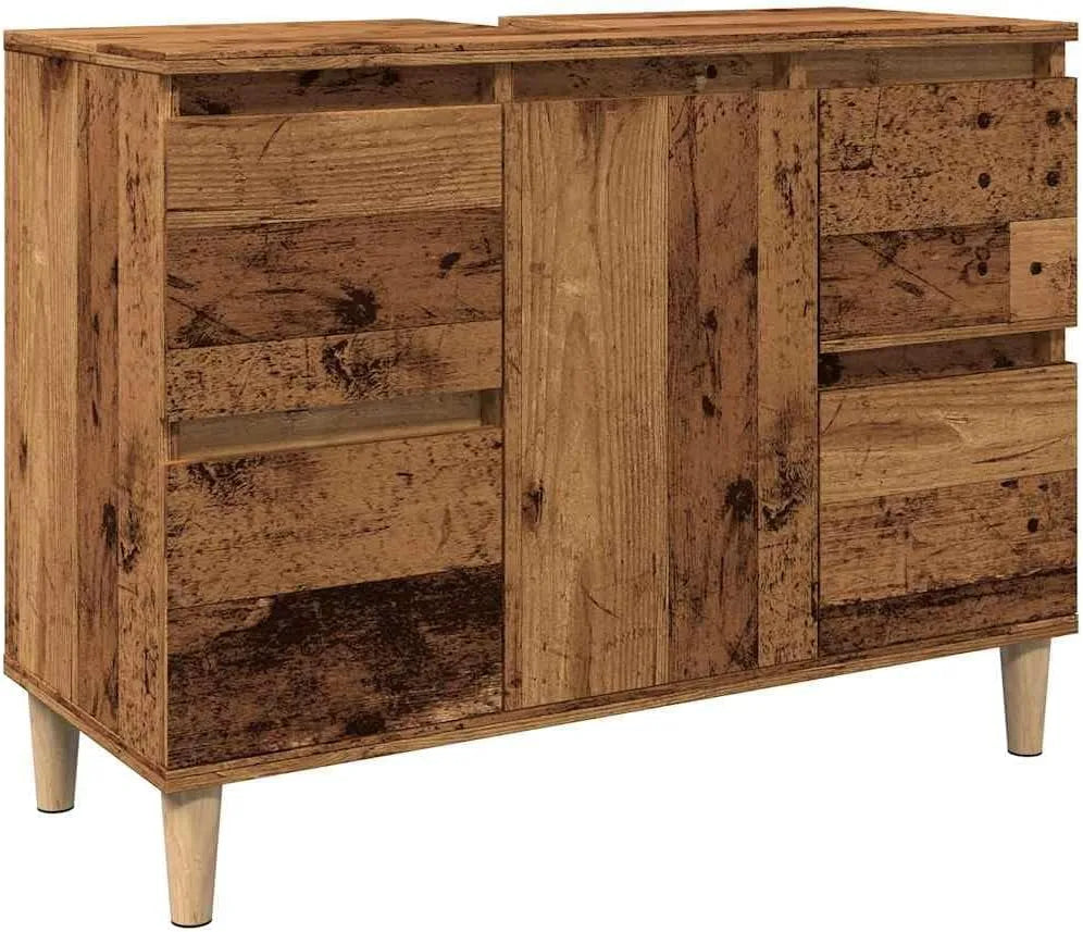 Armoire de rangement — en bois, 80 × 33 × 60 cm