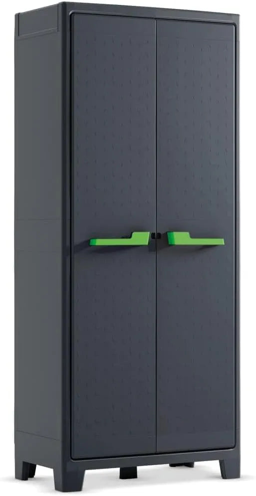 Keter Armoire de rangement – avec rangement, 182cm, gris