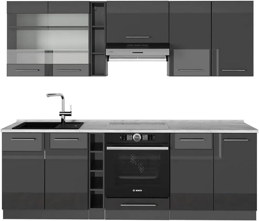 Vicco Cuisine Fame-Line — 235cm, anthracite