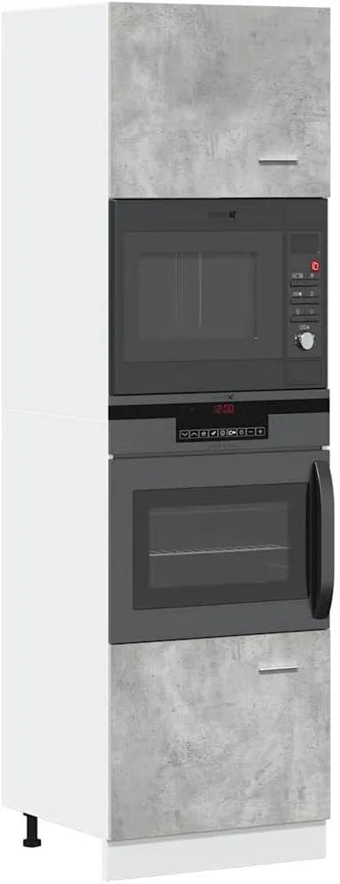 Armoire de rangement: avec rangement, 60 × 57 × 207 cm, 52.69KG, gris