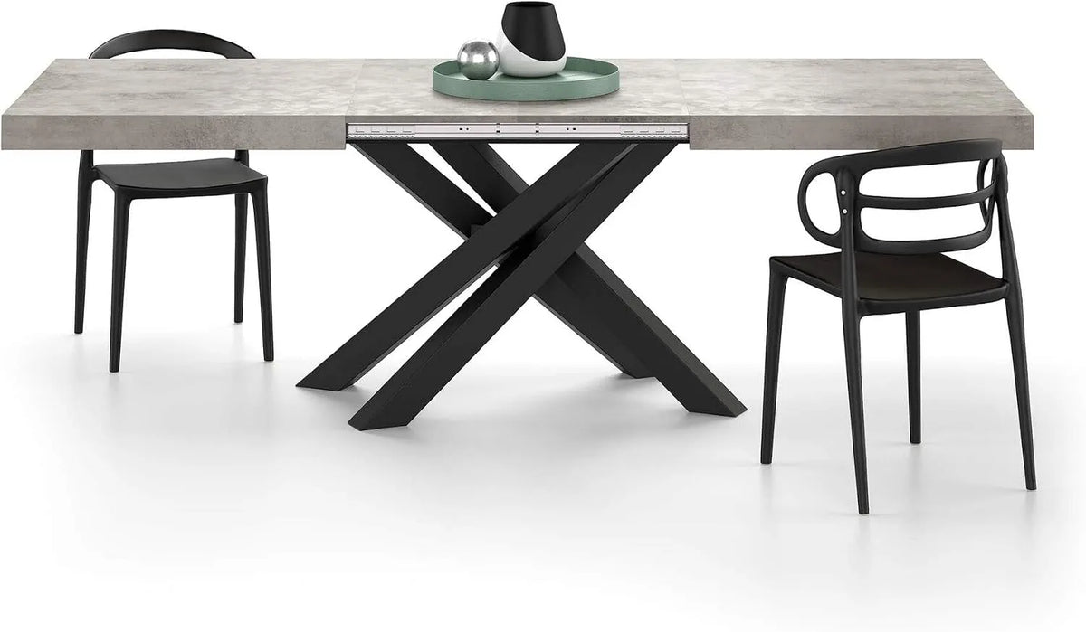 Mobili Fiver Table Extensible Emma 160 240 x90 cm – gris