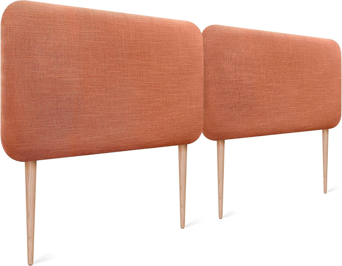 Lit rembourré et cadre de lit tapissé: absorbant, 180cm, orange