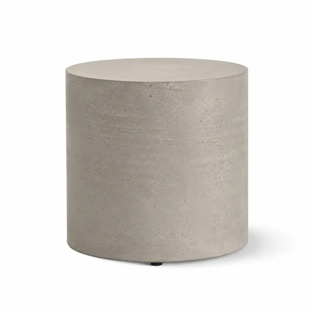 Table basse extérieure en béton gris