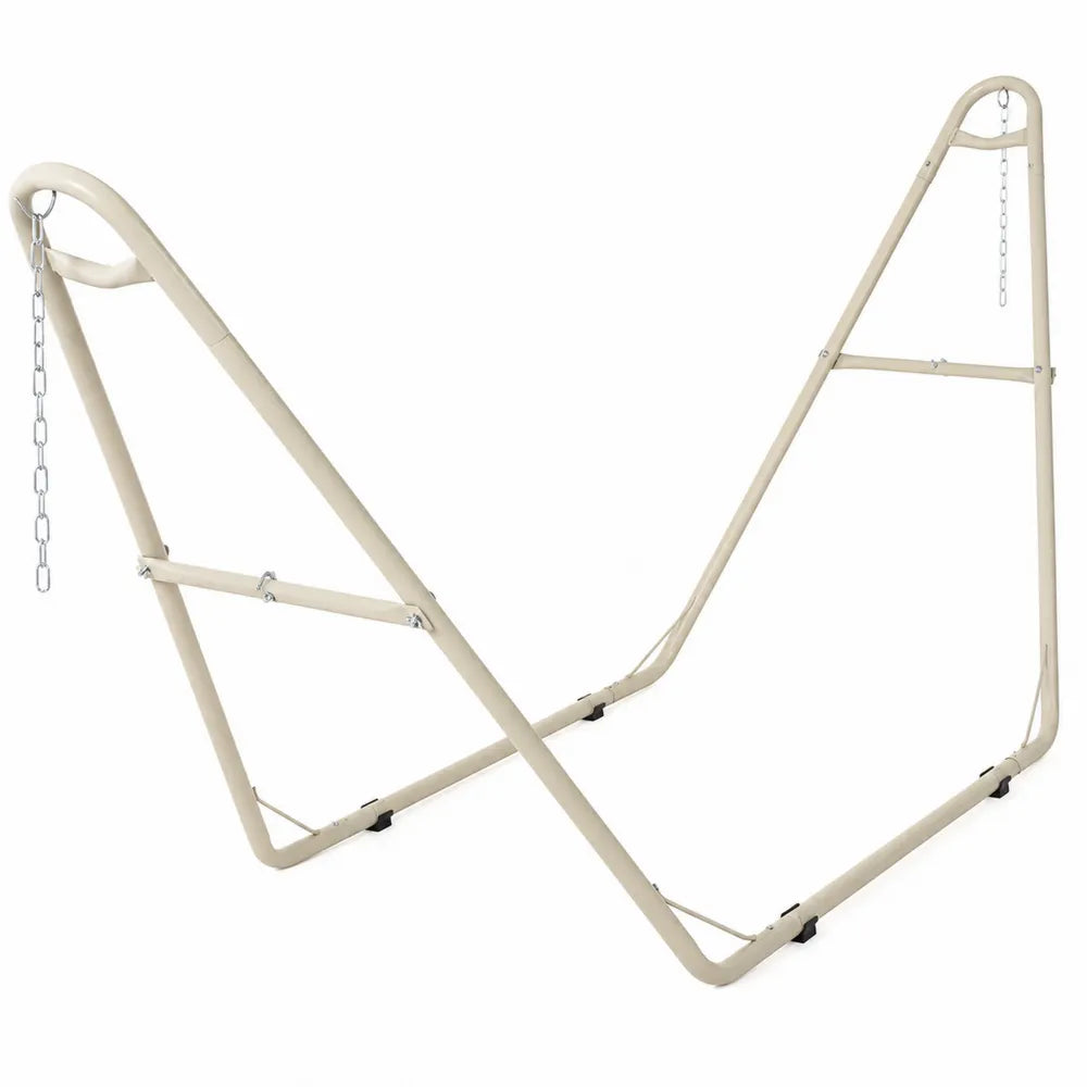 Support de hamac en métal beige 300 cm