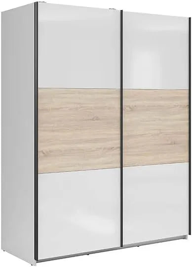 Armoire de rangement: 2 Portes, 195, 5 cm, blanc