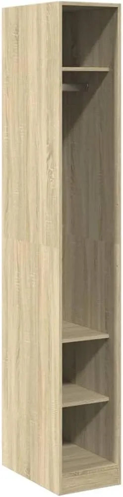 Armoire-penderie et garde-robe de rangement: en bois, avec rangement, 30 × 50 × 200 cm