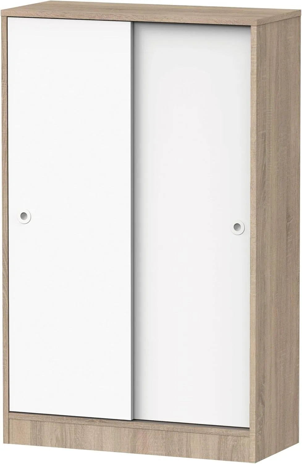Armoire de rangement: 2 Portes, 120 cm, blanc