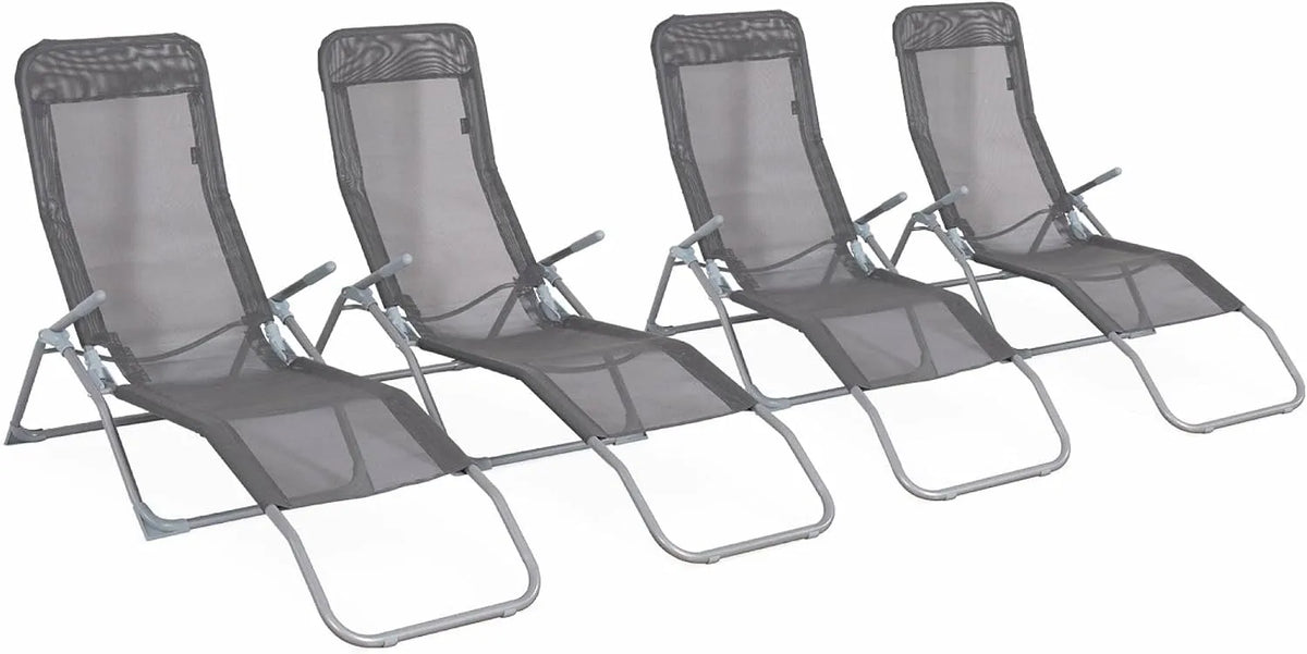 Chaise — Lot de 4, anthracite