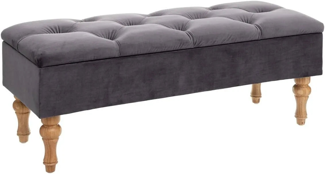 Matelas — gris, revêtement en velours