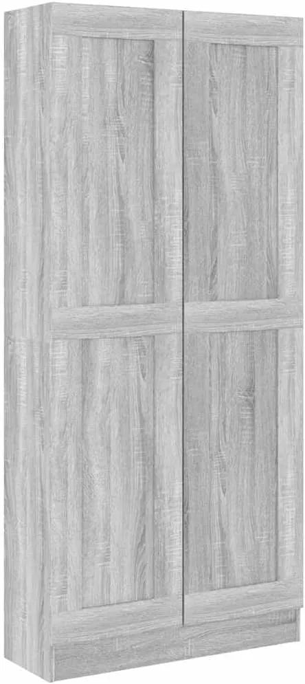 Armoire de rangement — en bois, avec rangement, 82, 5 × 30, 5 × 185, 5 cm, gris