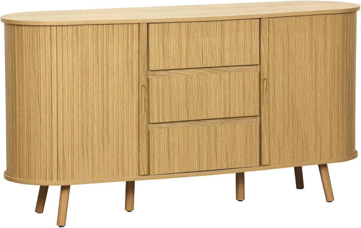 sweeek: P 40, en bois, avec tiroirs, 2 Portes, 3 tiroirs, 79cm