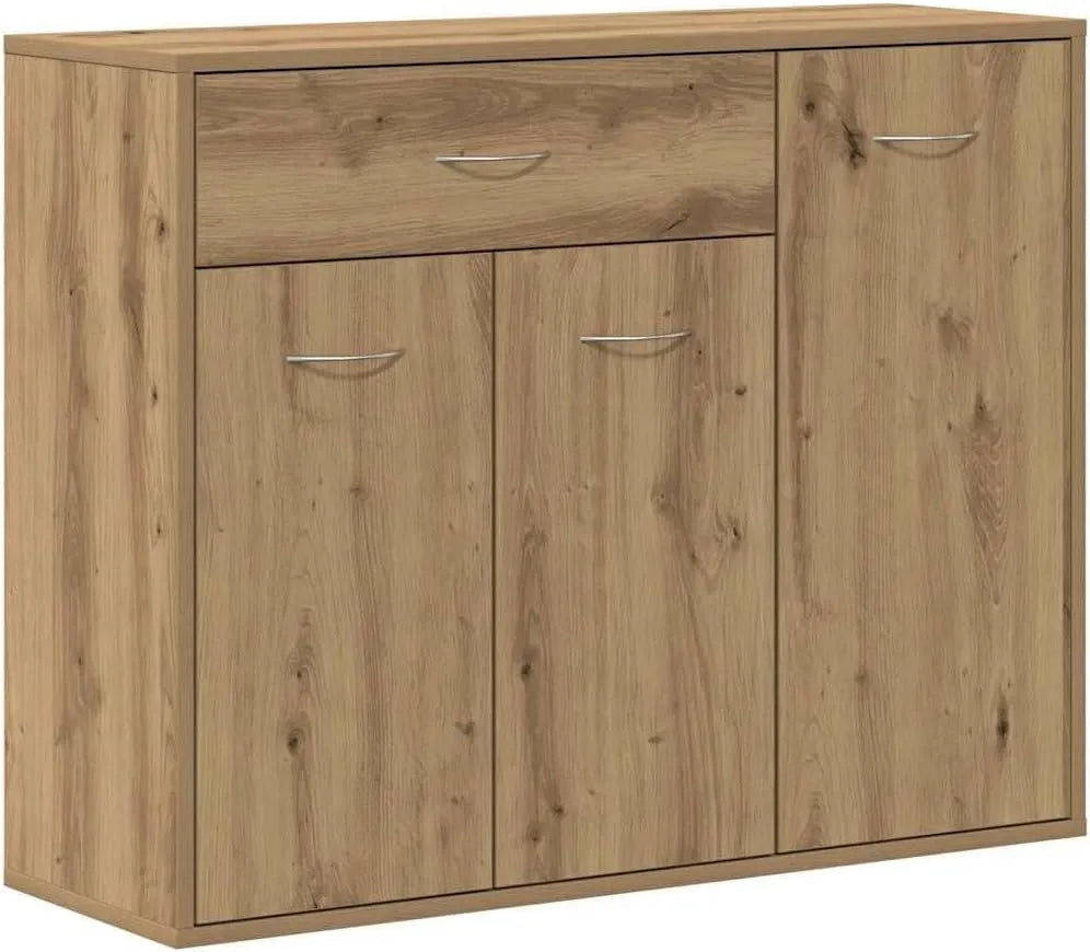 Buffet et meuble de rangement chêne artisanal 88x30x70 cm bois d ingénierie – en bois, 88 × 30 × 70 cm