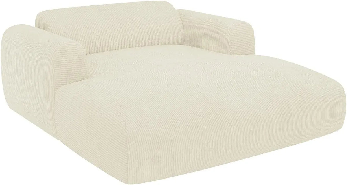 Vente-unique – POGNI, en velours côtelé, 2 Places, blanc