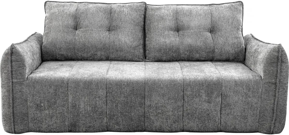 Canapé: revêtement en tissu, 3 Places, gris