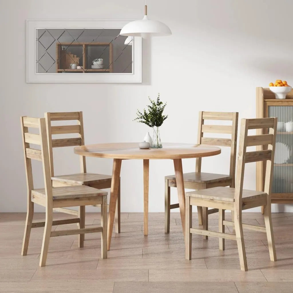 Chaise: en bois, Lot de 4