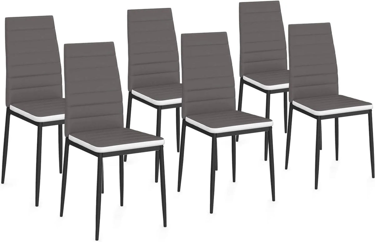 Chaise – Lot de 6, gris
