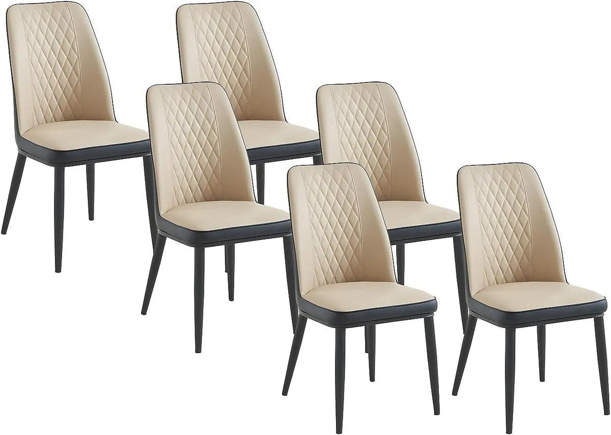 Chaise – MILDURA, en métal, Lot de 6, anthracite