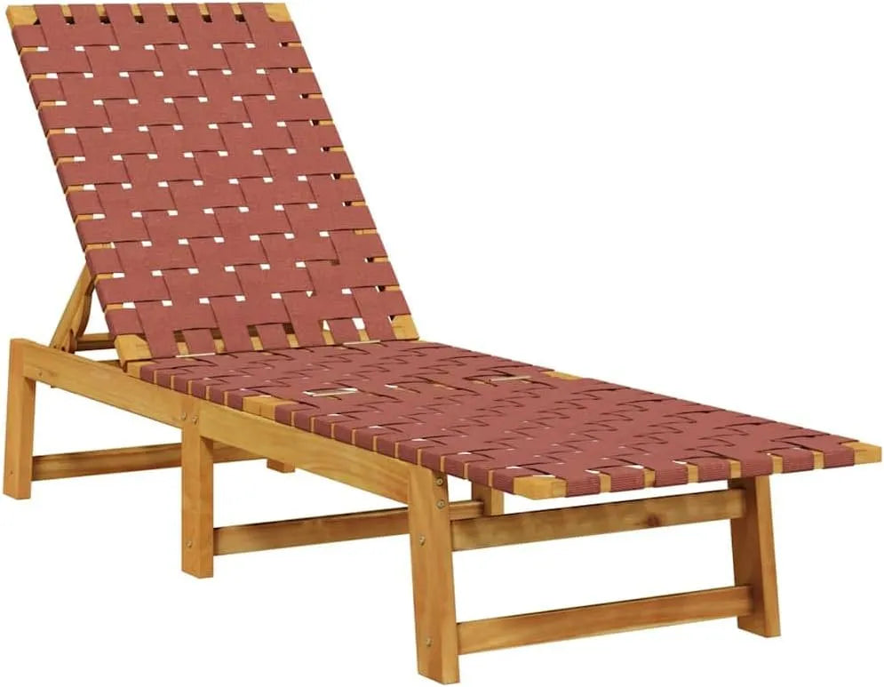 Chaise – revêtement en tissu, en bois, rouge