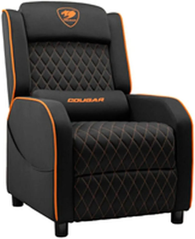 Canapé — respirant, revêtement en tissu, avec rangement, avec coussins, 150 kg, noir, réglable