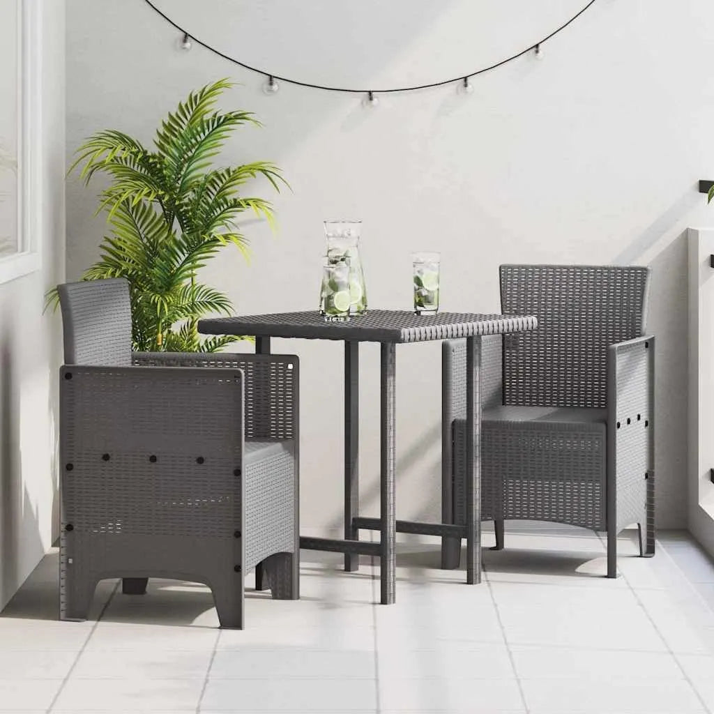 Chaises de jardin – Lot de 2, 53 × 49 × 85 cm, gris