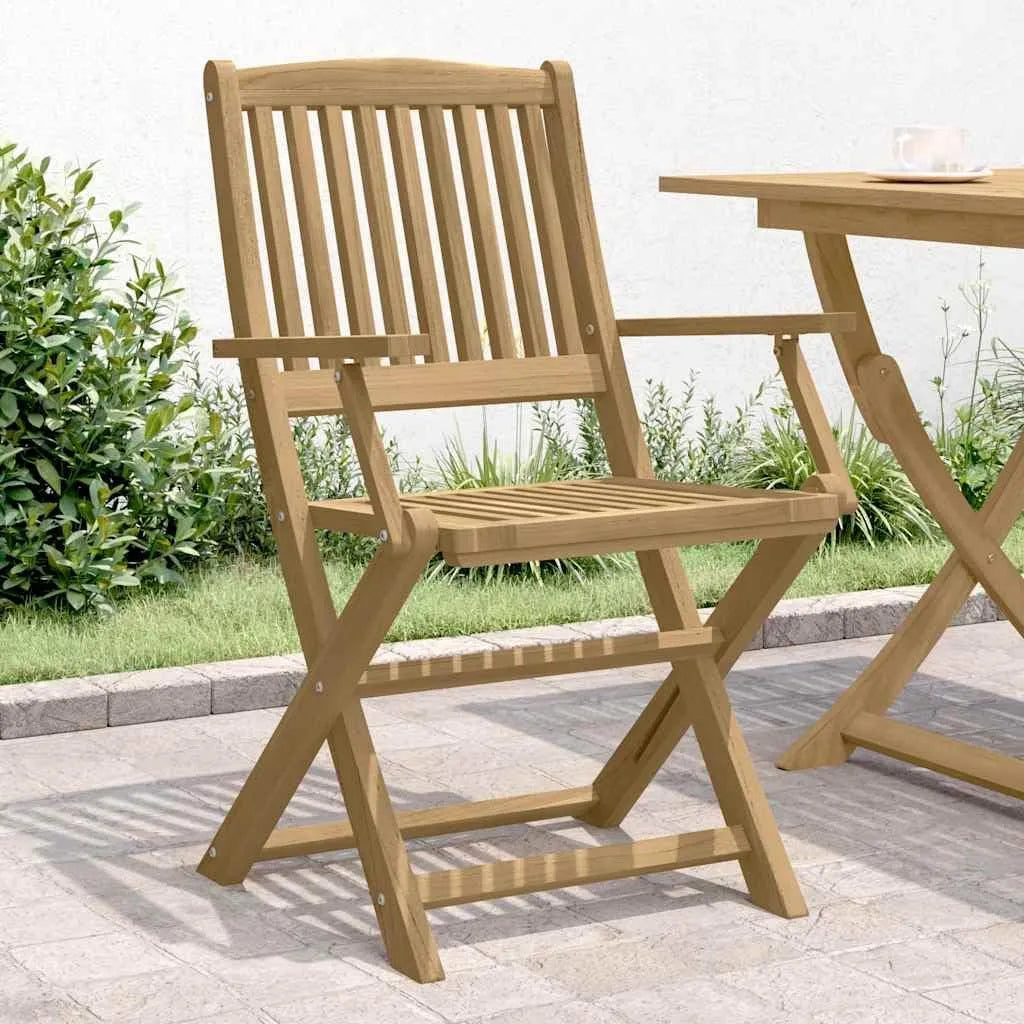 Chaises de jardin — en bois, Lot de 4, 57, 5 × 54, 5 × 90 cm