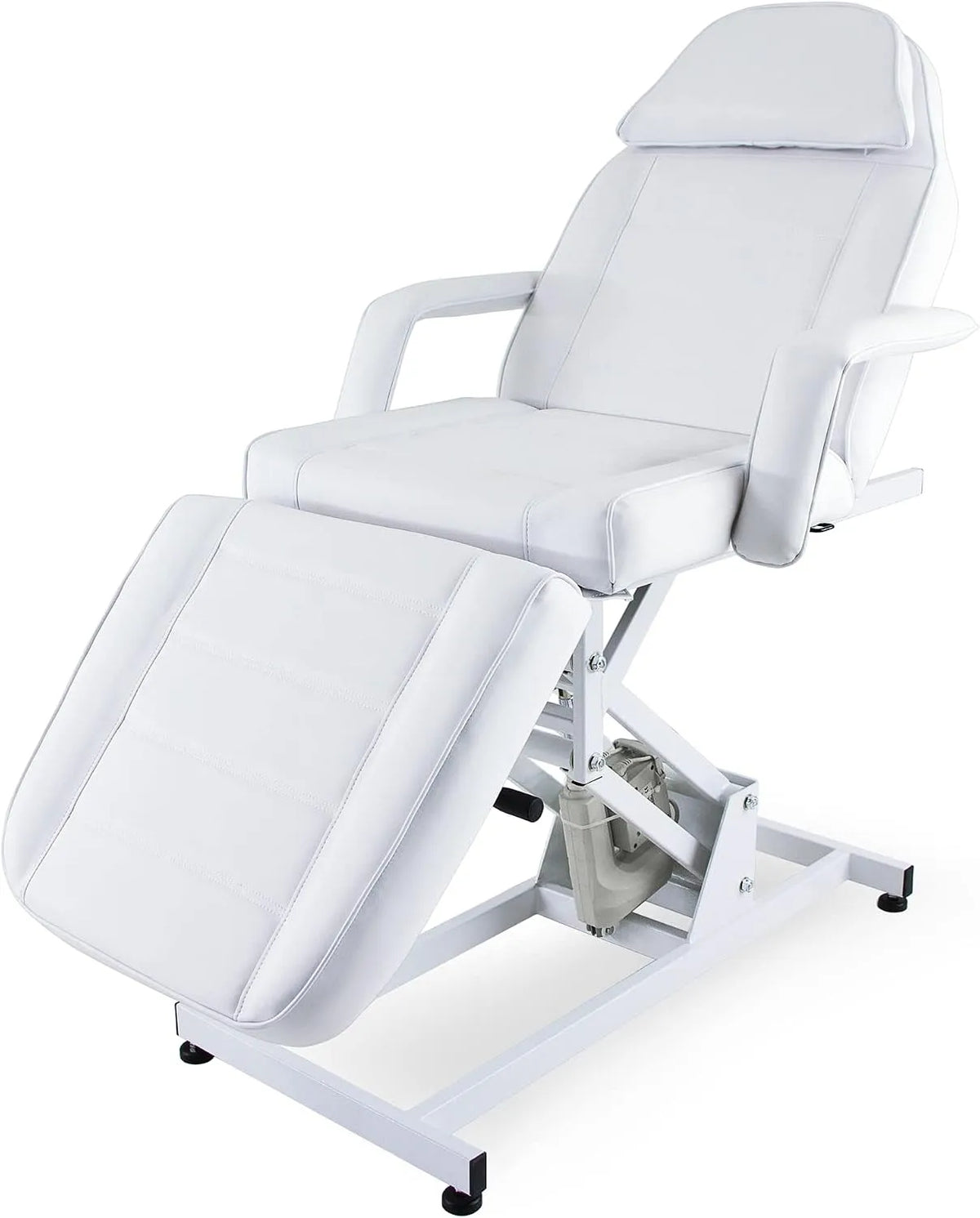 Fauteuil et chaise rembourrée électrique 3 Sections Convertible en Brancard — en métal, en acier, avec dossier, 150 Kg, réglable