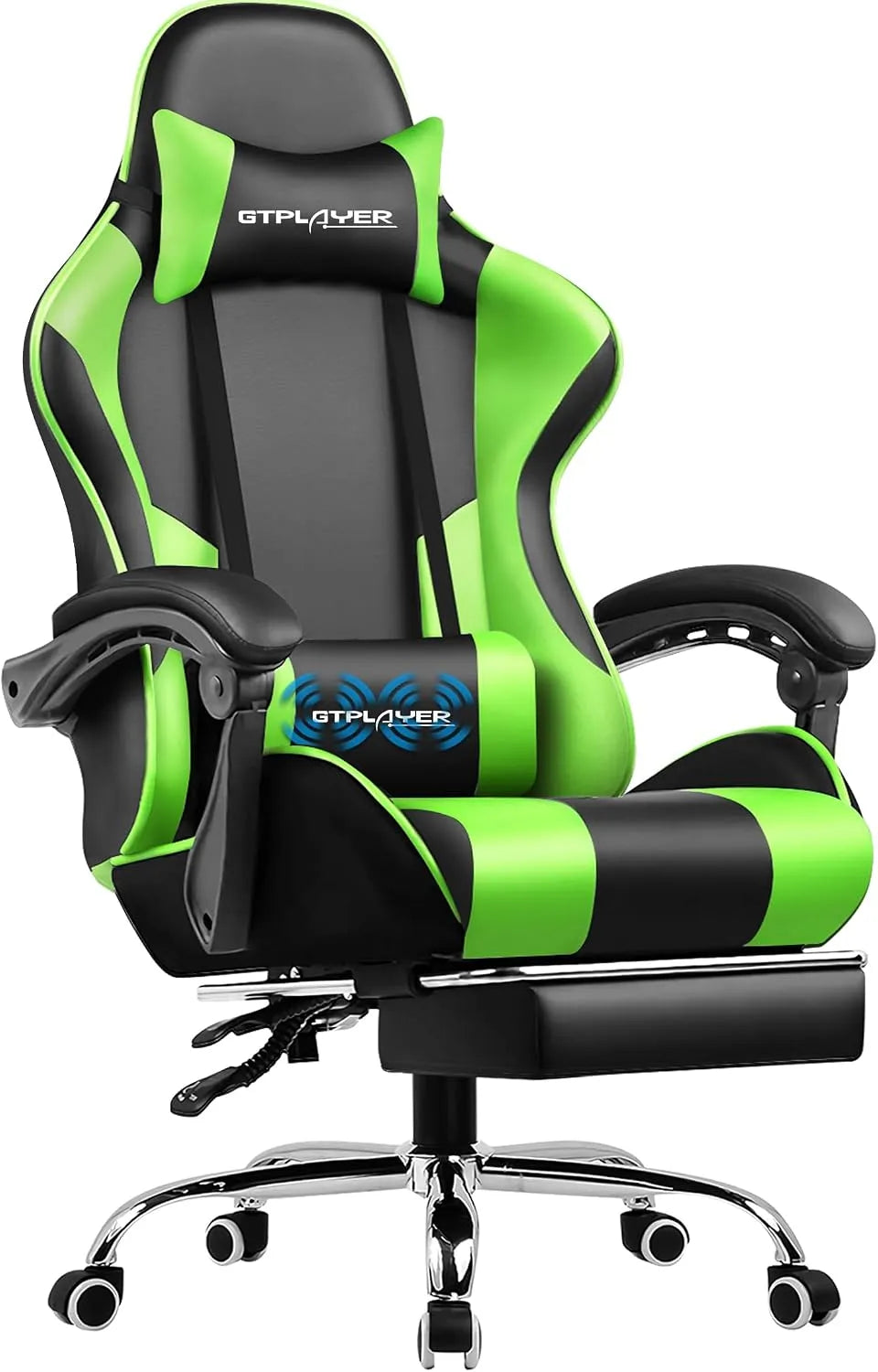 Chaise — avec coussins, vert