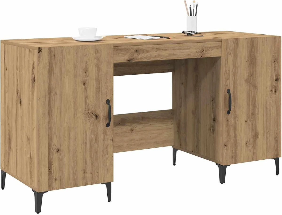 Bureau et table informatique – en bois, usage professionnel, 140 × 50 × 75 cm