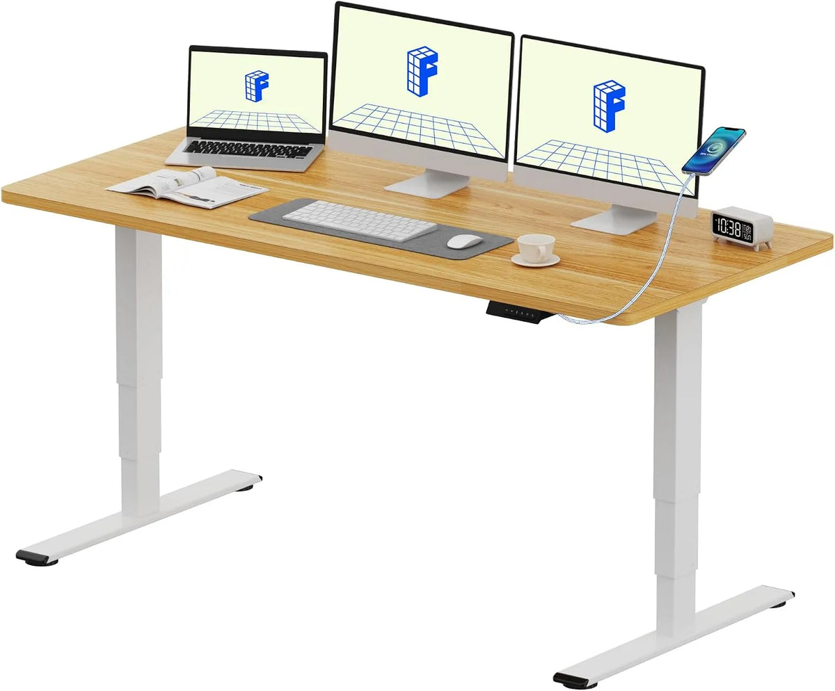 Bureau et table informatique — avec port USB, 3 Niveau ×, 140 × 80, 25mm, 4 M