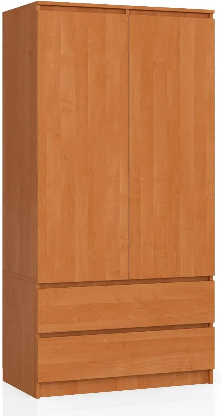 Armoire de rangement — L90, avec rangement, avec tiroirs, 2 Portes, 2 Tiroirs, 16mm, AKORD P51