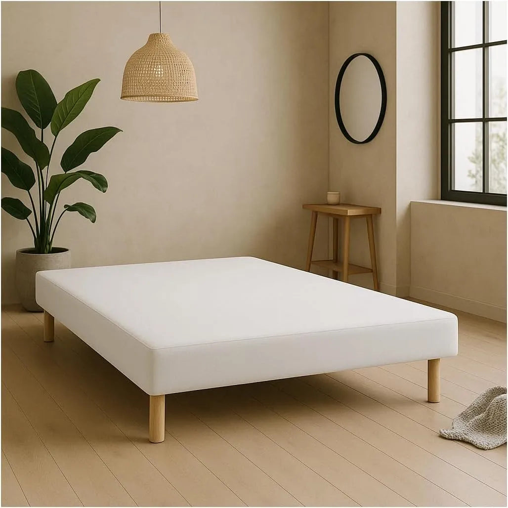 TAPISSIER Blanc 140x190 cm: 140 × 190 cm, revêtement en tissu