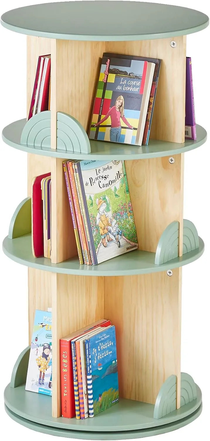 Bibliothèque tournante Ligne Arc-en-Ciel Vert Sauge TU