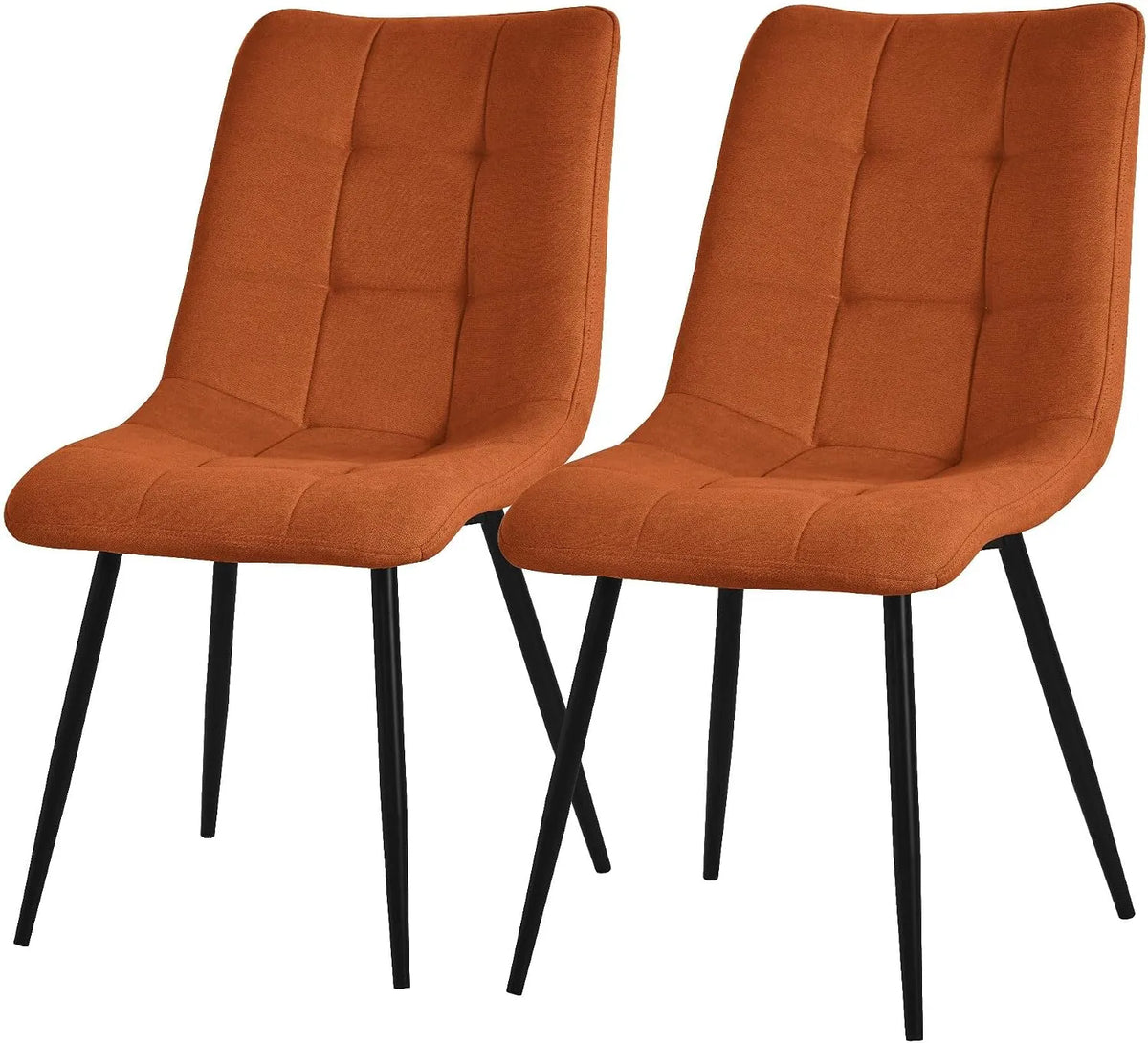Bureau et table informatique – en polyester, revêtement en tissu, avec dossier, Set de 2, noir, en métal