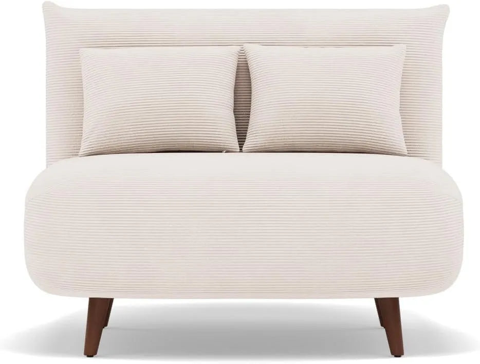 Bestmobilier: en velours côtelé, convertible, 1 Place, beige