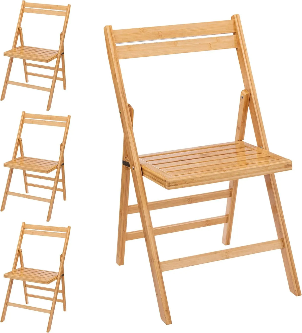 Chaise — FSC, en bois, pliable, usage à domicile, Lot de 4, 120 kg