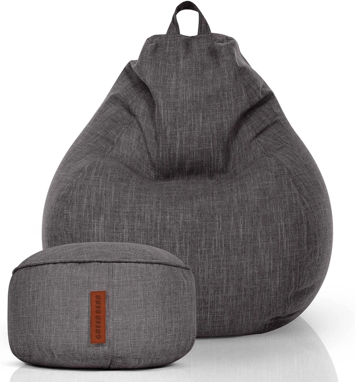 Fauteuil relax et fauteuil inclinable – EPS, sur pied, avec coussins, Set de 2, gris