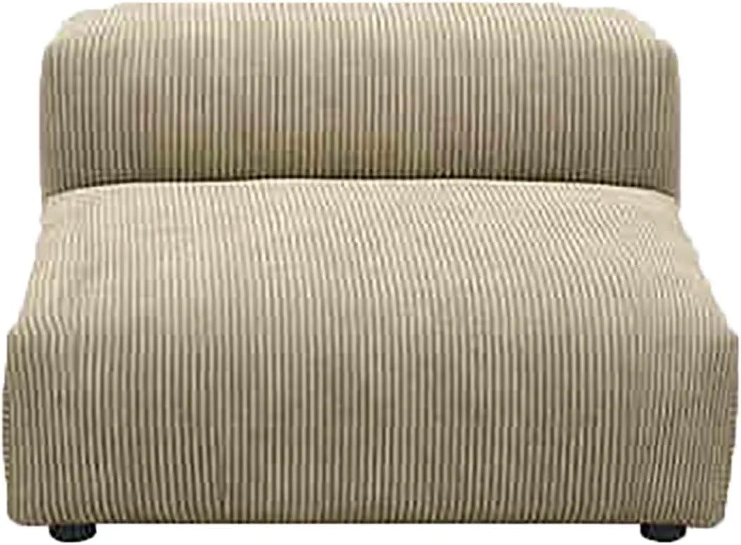 Canapé d'angle et canapé panoramique – modulaire, assise profonde, en velours côtelé, avec accoudoirs