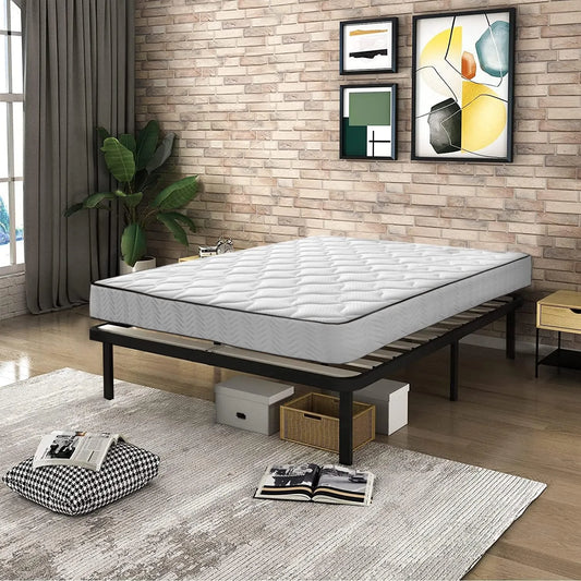 Lit 140x190 Sommier Matelas Mémoire de Forme — L-CD-7, 140 × 190, vert